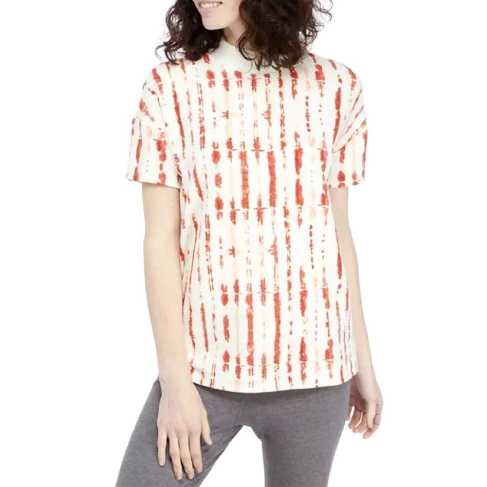 New Directions Studio Top Women's Sz XL Mock Neck Short Sleeve High Low